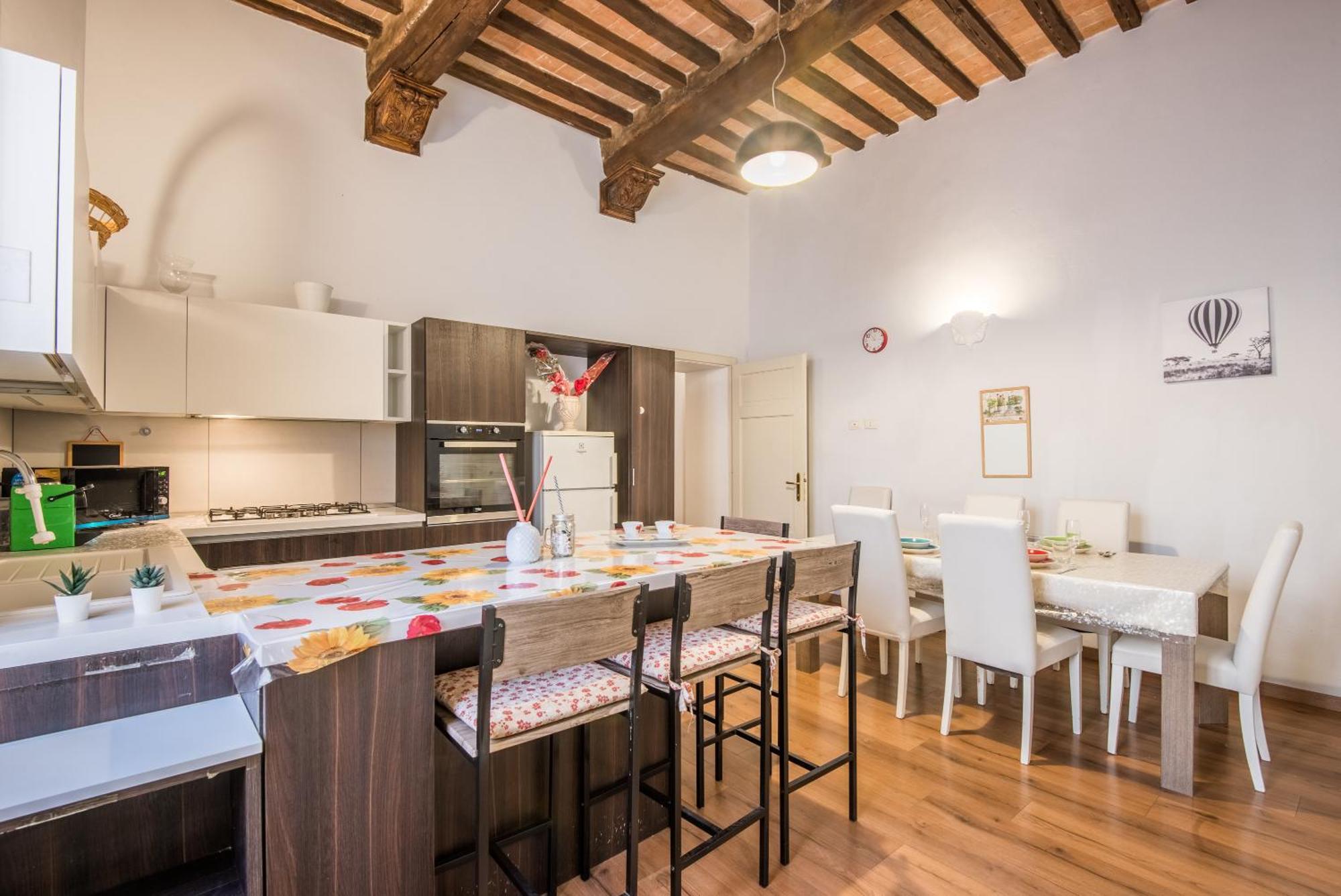 Incantevole Appartamento Banchi Di Sopra Sienne Extérieur photo