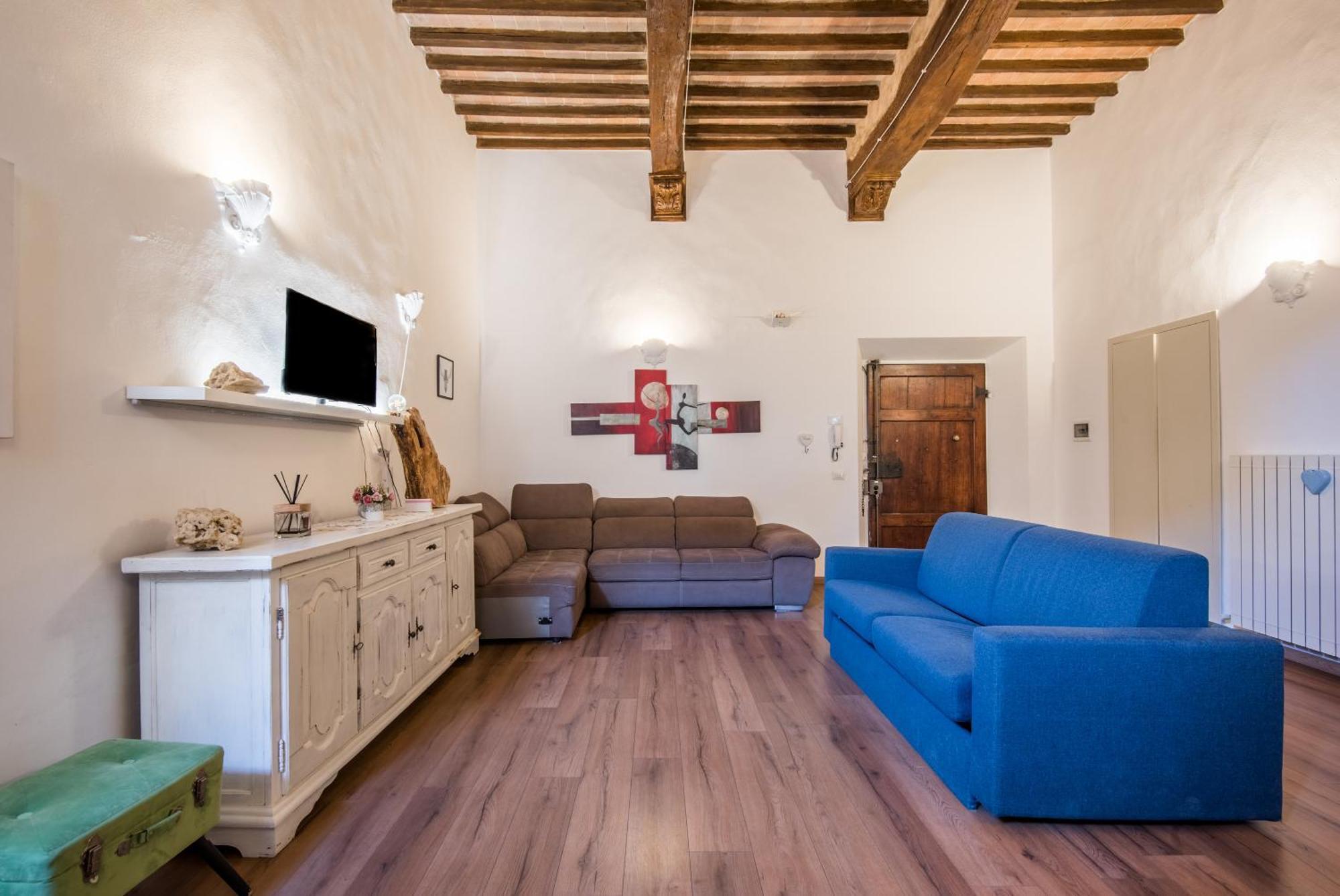 Incantevole Appartamento Banchi Di Sopra Sienne Extérieur photo