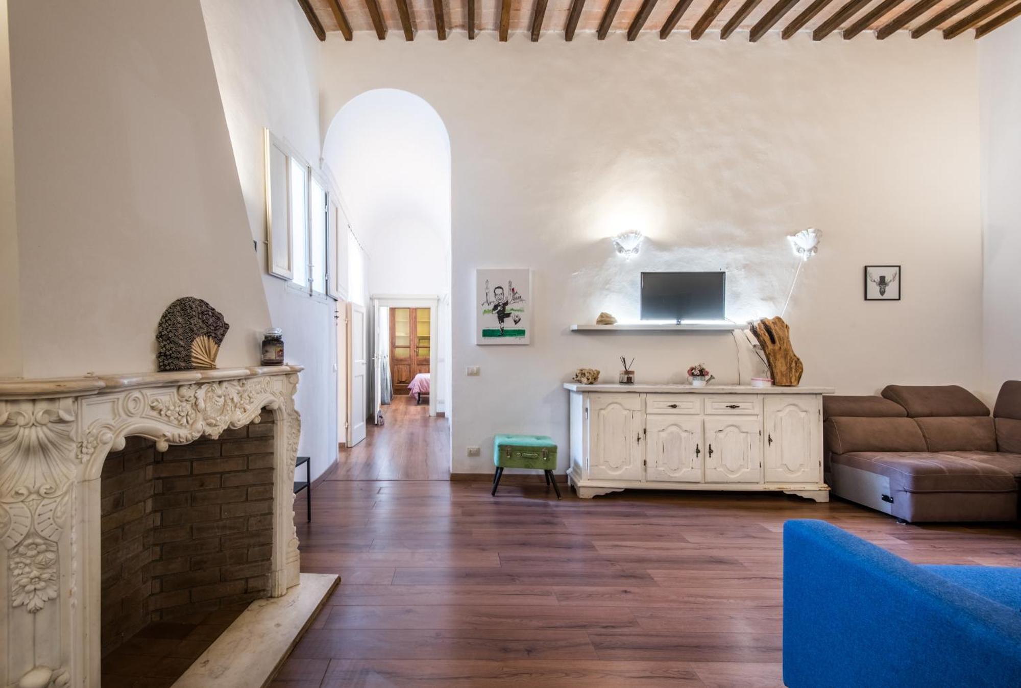 Incantevole Appartamento Banchi Di Sopra Sienne Extérieur photo